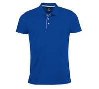 (XL, Royal Blue) SOLS Mens Performer Short Sleeve Pique Polo Shirt