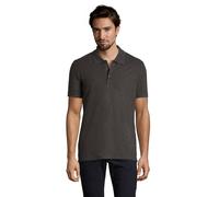 SOL'S Men's Phoenix Melange Polo Shirt in Charcoal | Size: Medium SOL'S Charcoal M