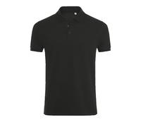 SOLS Mens Phoenix Short Sleeve Pique Polo Shirt (Black) - Size Large