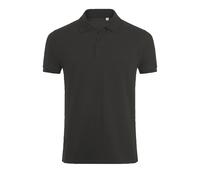 (L, Charcoal Marl) SOLS Mens Phoenix Short Sleeve Pique Polo Shirt