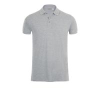 SOLS Mens Phoenix Short Sleeve Pique Polo Shirt (Grey Marl) - Size X-Large