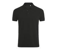 SOLS Mens Phoenix Short Sleeve Pique Polo Shirt (Black) - Size Small