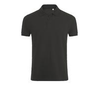 (L, Charcoal Marl) SOLS Mens Phoenix Short Sleeve Pique Polo Shirt