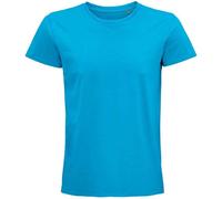 SOLS Unisex Adult Pioneer Organic T-Shirt (Aqua Blue) - Size X-Large