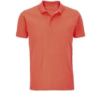 (XXL, Pop Orange) SOLS Mens Planet Piqué Organic Polo Shirt