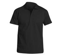 SOLS Mens Prescott Jersey Short Sleeve Polo Shirt (Deep Black) - Multicolour Cotton - Size Large