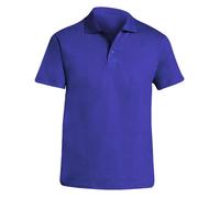 (L, Royal Blue) SOLS Mens Prescott Jersey Short Sleeve Polo Shirt