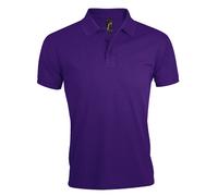 SOLS Mens Prime Pique Plain Short Sleeve Polo Shirt (Dark Purple) - Size 4XL