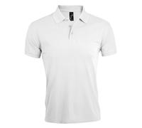 Prime Pique Plain Short Sleeve Polo Shirt SOL'S White L