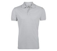 SOLS Mens Prime Pique Plain Short Sleeve Polo Shirt (Pure Grey) - Size Medium