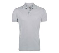 SOL'S Men's Prime Pique Plain Short Sleeve Polo Shirt in Mid Grey | Size: 4XL SOL'S Mid Grey 4XL