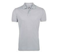 SOLS Mens Prime Pique Plain Short Sleeve Polo Shirt (Pure Grey) - Size 4XL