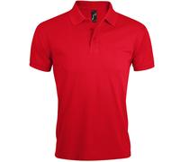 SOLS Mens Prime Pique Plain Short Sleeve Polo Shirt (Red) - Size 4XL