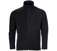 SOLS Mens Race Full Zip Water Repellent Softshell Jacket (Black) - Size 2XL