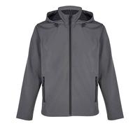 SOL'S Men's Race Hooded Soft Shell Jacket in Charcoal | Size: 2XL SOL'S Charcoal 2XL