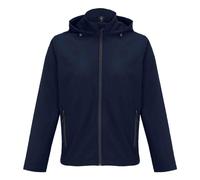 SOL'S Men's Race Hooded Soft Shell Jacket in Navy | Size: 2XL SOL'S Navy 2XL