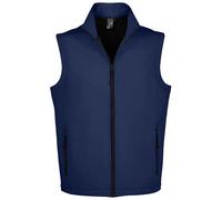 (M, French Navy) SOLS Mens Race Softshell Body Warmer