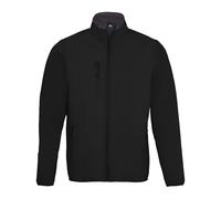 SOLS Mens Radian Soft Shell Jacket (Black) - Size X-Large