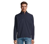 SOL'S Men's Radian Soft Shell Jacket in Dark Blue | Size: Small SOL'S Dark Blue S
