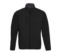 SOLS Mens Radian Soft Shell Jacket (Black) - Size Large