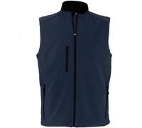(3XL, French Navy) SOLS Mens Rallye Soft Shell Bodywarmer Jacket