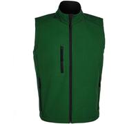 SOLS Mens Rallye Soft Shell Bodywarmer Jacket (Bottle Green) - Size 2XL