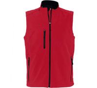 SOLS Mens Rallye Soft Shell Bodywarmer Jacket (Red) - Size X-Large
