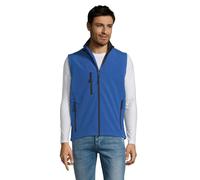 SOL'S Men's Rallye Softshell Sleeveless Gilet in Blue | Size: Large SOL'S Blue L