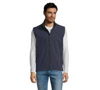SOL'S Men's Rallye Softshell Sleeveless Gilet in Navy | Size: Medium SOL'S Navy M