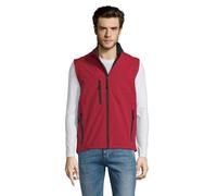 SOL'S Men's Rallye Softshell Sleeveless Gilet in Wine | Size: XL SOL'S Wine XL