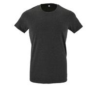 SOL'S Men's Regent Polycotton Slim T-Shirt in Charcoal | Size: Large SOL'S Charcoal L
