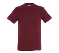 SOLS Mens Regent Short Sleeve T-Shirt (Burgundy) Cotton - Size Large