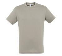 SOLS Mens Regent Short Sleeve T-Shirt (Light Grey) Cotton - Size Medium