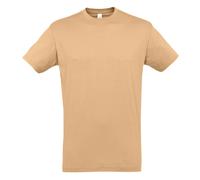 SOLS Mens Regent Short Sleeve T-Shirt (Sand) Cotton - Size Large