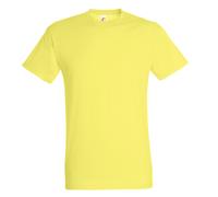 SOLS Mens Regent Short Sleeve T-Shirt (Pale Yellow) Cotton - Size X-Small