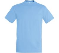 SOLS Mens Regent Short Sleeve T-Shirt (Sky Blue) Cotton - Size Small