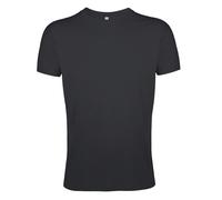 SOLS Mens Regent Slim Fit Short Sleeve T-Shirt (Dark Grey) Cotton - Size Large