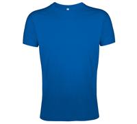 SOLS Mens Regent Slim Fit Short Sleeve T-Shirt (Royal Blue) Cotton - Size Large
