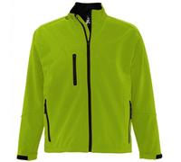 (M, Absinth Green) SOLS Mens Relax Soft Shell Jacket (Breathable, Windproof And Water Resistant)