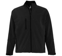 SOL'S Men's Relax Soft Shell Jacket (Breathable, Windproof & Water Resistant) in Black | Size: Small SOL'S Black S