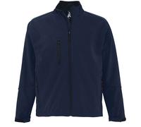 SOL'S Men's Relax Soft Shell Jacket (Breathable, Windproof & Water Resistant) in Dark Blue | Size: 3XL SOL'S Dark Blue 3XL