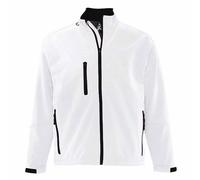 Relax Soft Shell Jacket (Breathable, Windproof And Water Resistant) SOL'S White L