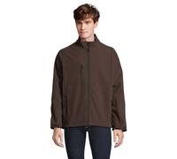 SOL'S Men's Relax Soft Shell Jacket in Chocolate | Size: Small SOL'S Chocolate S