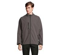 SOL'S Men's Relax Soft Shell Jacket in Dark Grey | Size: 4XL SOL'S Dark Grey 4XL