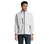 SOL'S Men's Relax Soft Shell Jacket in White | Size: Medium SOL'S White M