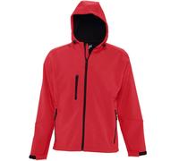 SOL'S Men's Replay Hooded Soft Shell Jacket (Breathable, Windproof & Water Resistant) in Wine | Size: XS SOL'S Wine XS