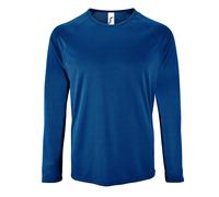 SOLS Mens Sporty Long Sleeve Performance T-Shirt (Royal Blue) - Size 3XL