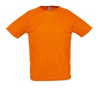 SOL'S Men's Sporty Raglan T-Shirt in Orange | Size: Large SOL'S Orange L