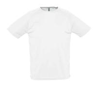 SOL'S Men's Sporty Raglan T-Shirt in White | Size: 2XS SOL'S White 2XS