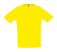 SOL'S Men's Sporty Short Sleeve Performance T-Shirt in Lemon | Size: Medium SOL'S Lemon M